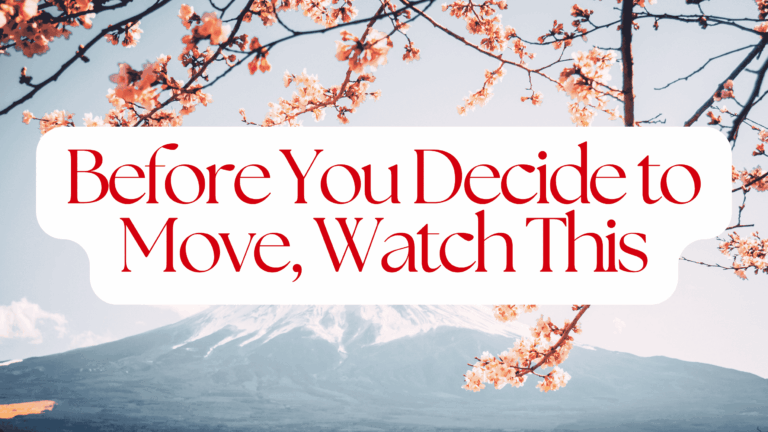 Before You Decide to Move to Japan, Watch This